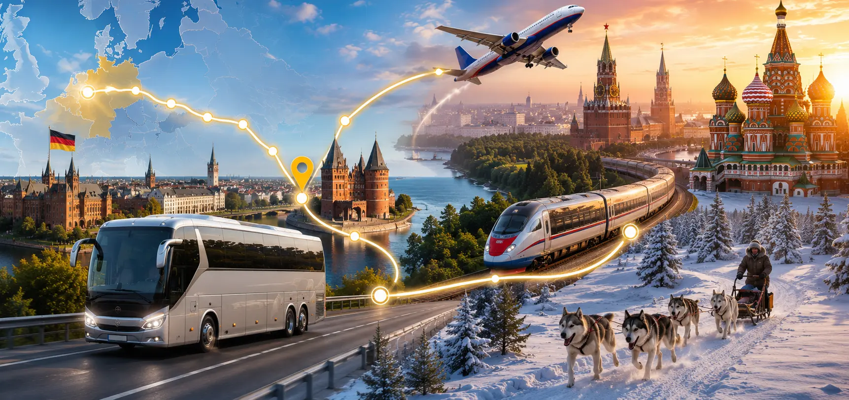 Автобус в Россию