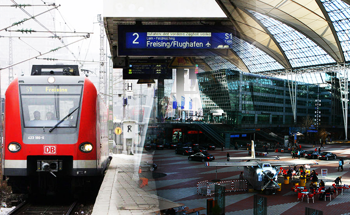Поезд из Ааэропорта Мюнхена в центр